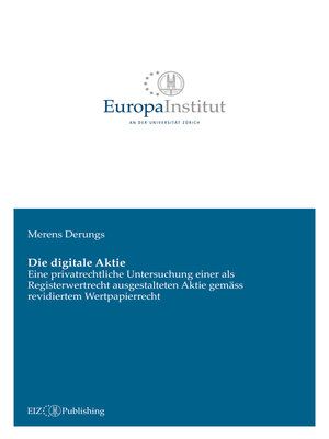 cover image of Die digitale Aktie